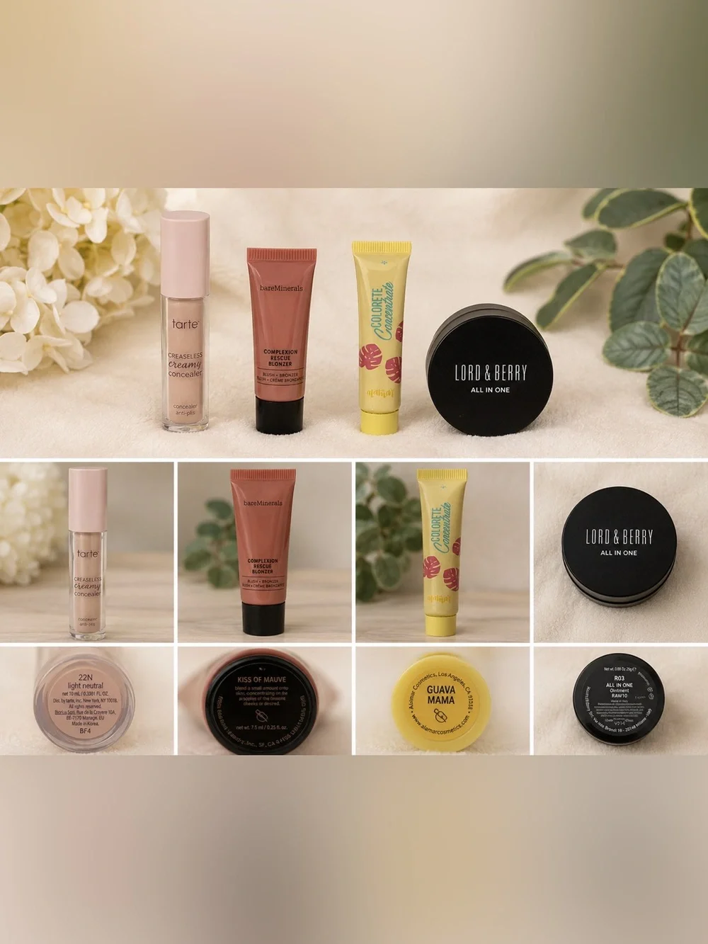 Tarte Concealer Beauty Bundle BareMinerals Blonzer Alamar Guava Mama Lord & Berr